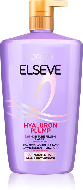 Shampoo hidratante L'Oréal Paris Elseve Hyaluron Plump com ácido hialurônico