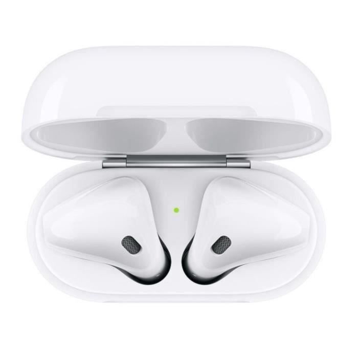 Auriculares inalámbricos Apple AirPods 2 - Estuche de carga con cable - Reacondicionados - Excelente estado