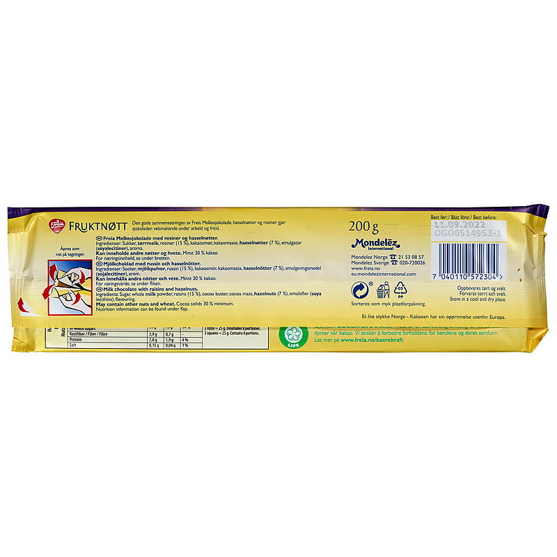 Freia Frugtnødder 200 g Freia