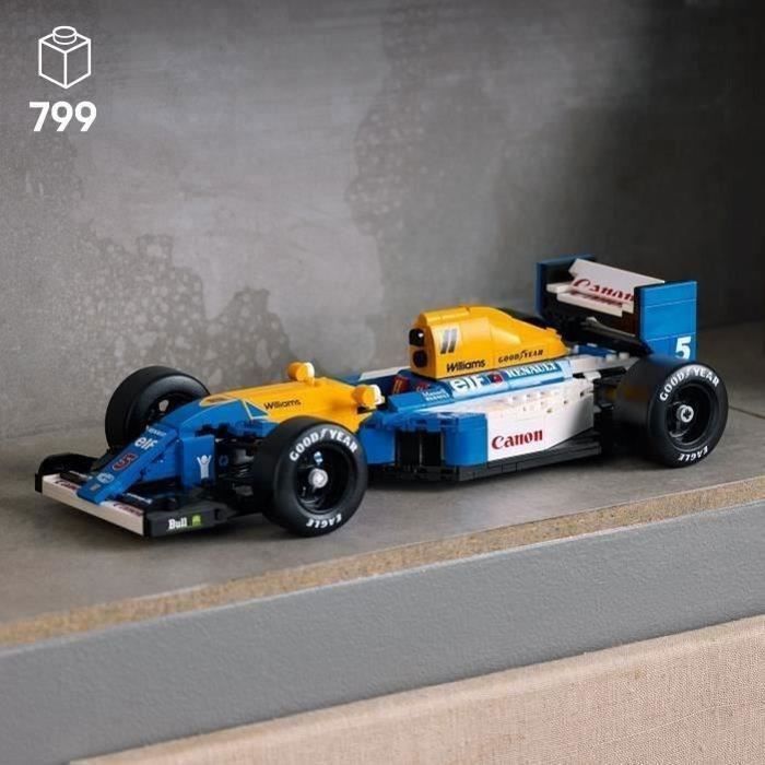 LEGO Icons 10353 Williams Racing FW14B e Nigel Mansell - Carro de corrida de F1 para adultos