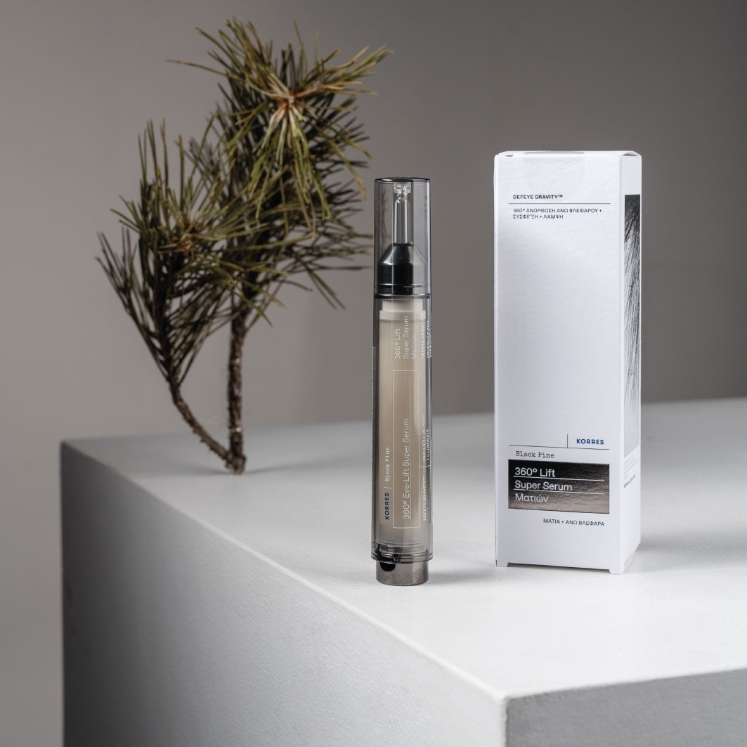 KORRES sérum proti starnutiu Black Pine 360° Lift Super Eye Serum - 15 ml