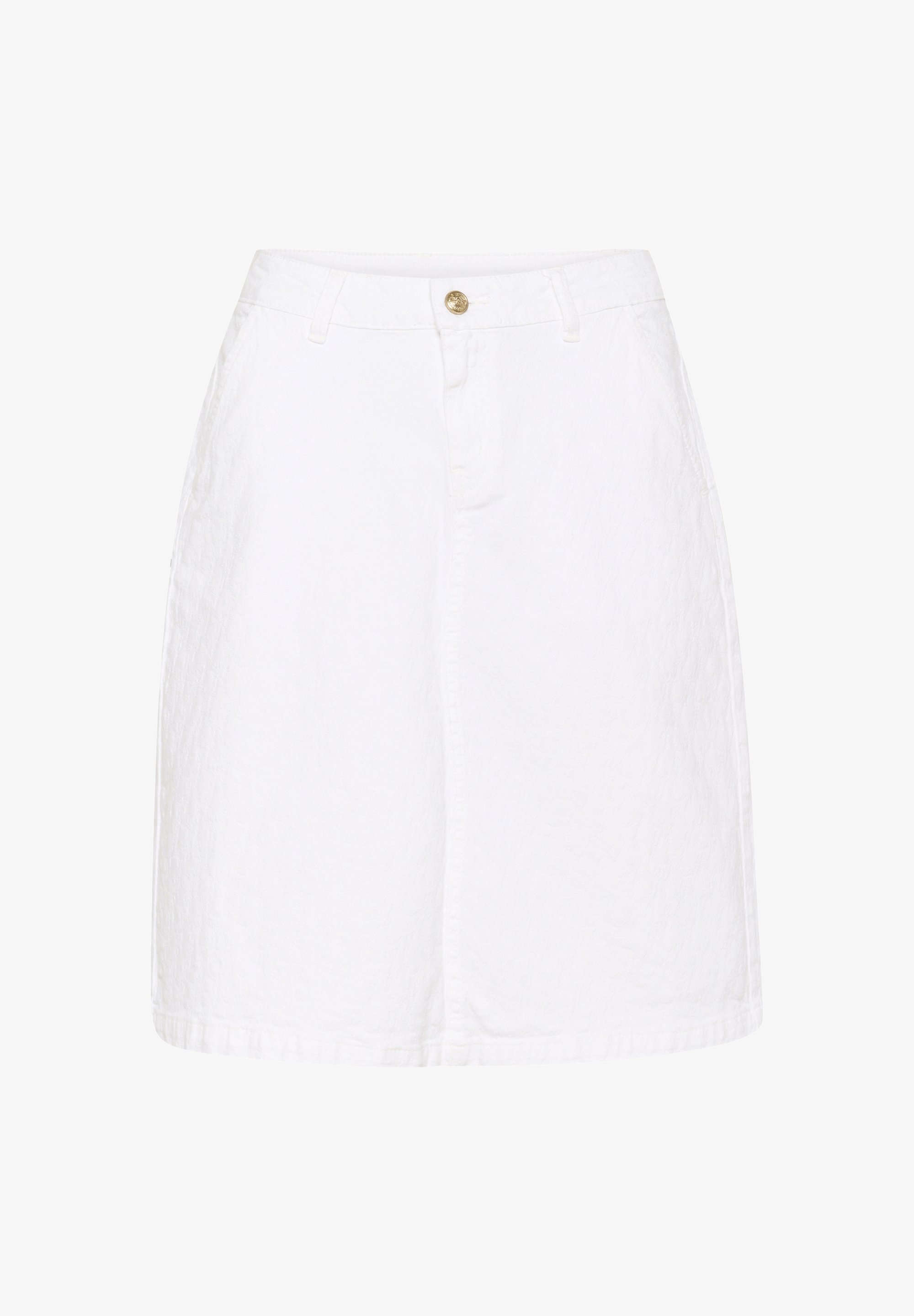 Gonna in denim color crema - bianco neve