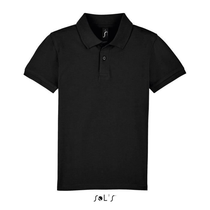 Polo junior Sol's Perfect - Noir - Enfant - Garçon - Multisport