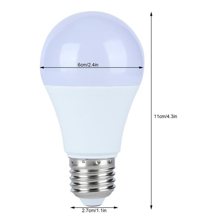 Ampoules LED Intelligente E27 Wifi Smart Bulb, Ampoule Connectee Amazon Alexa/Google Home 220V Chengqi01