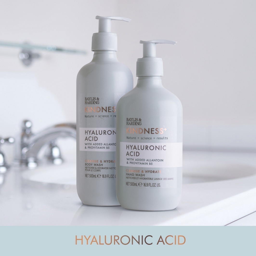 Baylis & Harding Handreinigung Kindness+ Handseife mit Hyaluronsäure – 500 ml