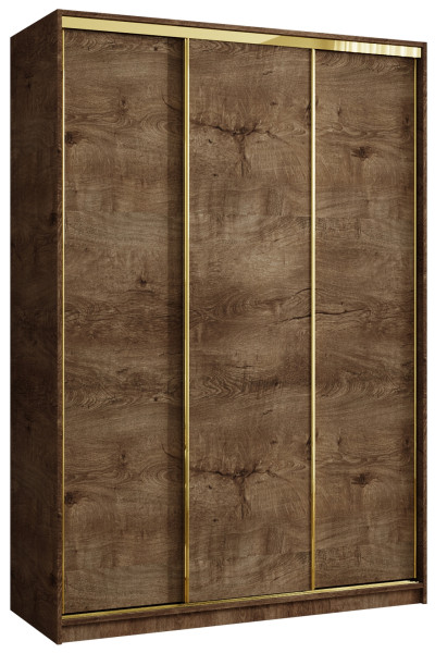 Szafa przesuwna 150 cm GOLD NEW szafa przesuwna półki drążki trzydrzwiowa