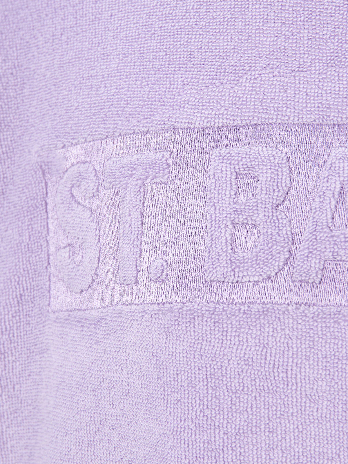Briony meisjessweatshirt van lila badstof met Saint Barth-logo