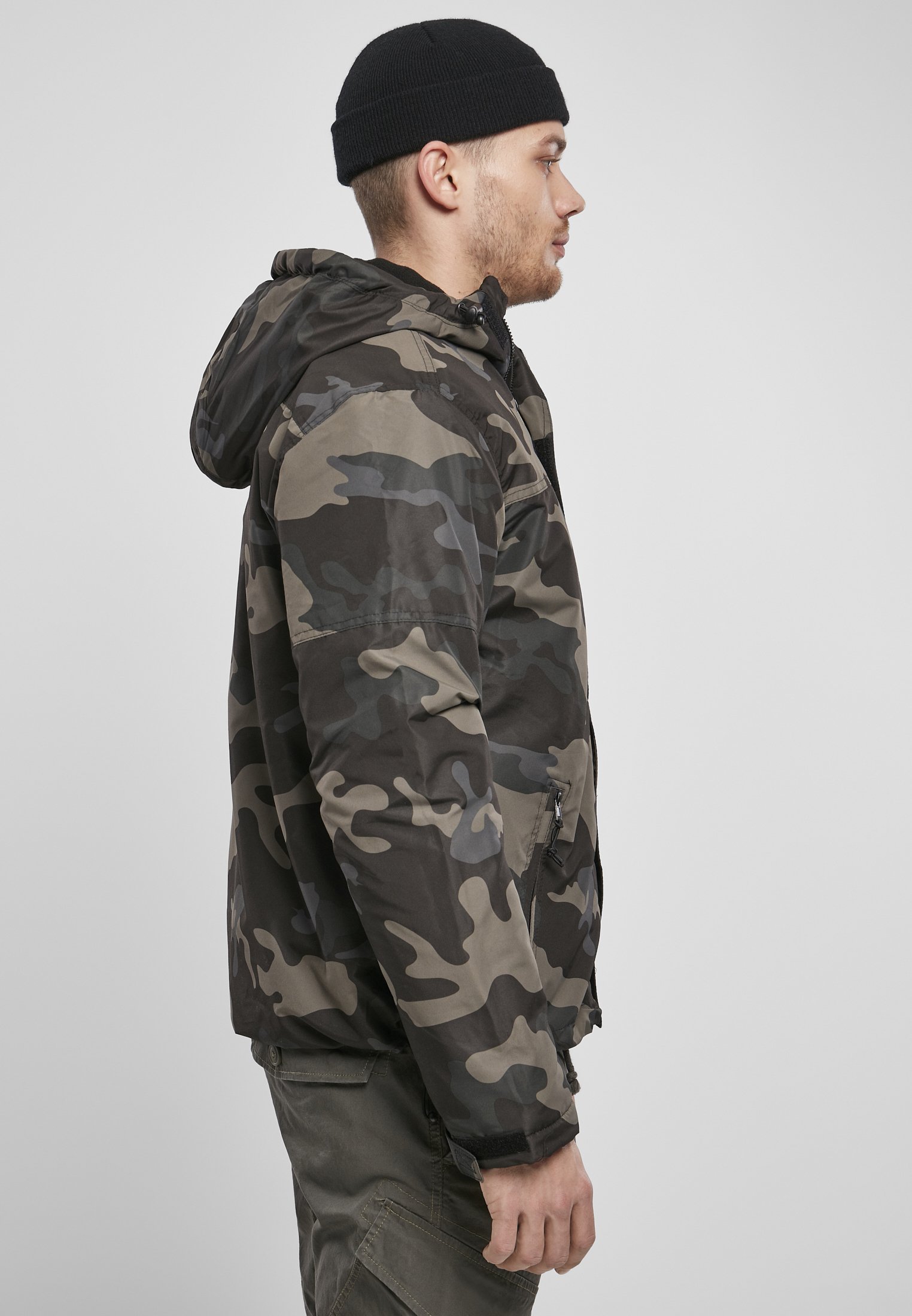 Brandit BREAKER FRONTZIP - Lichte jas - donker camouflage