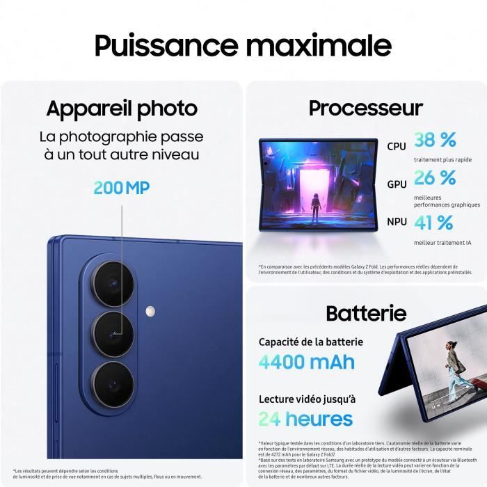Samsung Galaxy Z Fold7 5G Smartphone 256GB Absolute Black