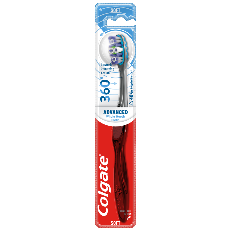Colgate medium tandbørste 1 stk. 360 Advanced