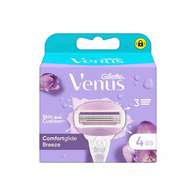 Gillette Venus Comfortglide Breeze -terien vaihtoterät, 4 kpl.