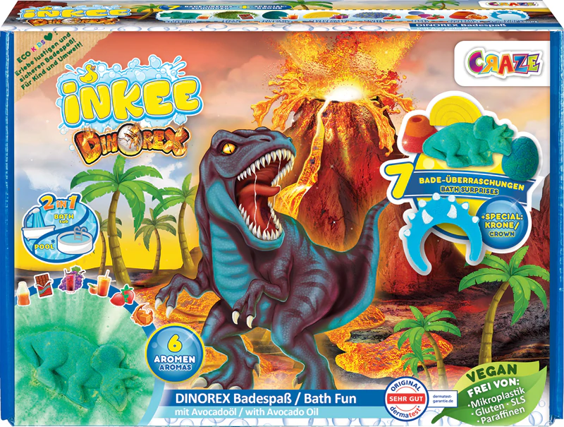 Craze INKEE Dino Badeset für Kinder