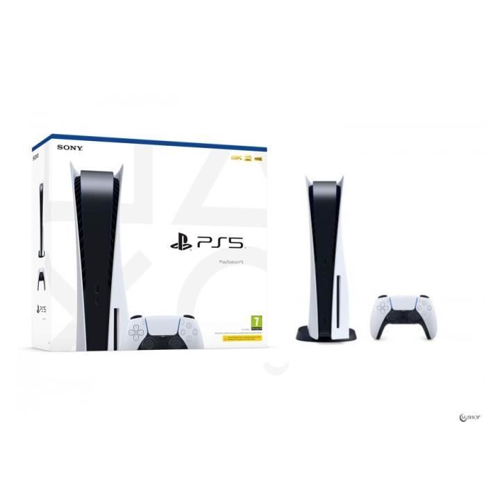 Console salon - Sony - PlayStation 5 Édition Standard - 825 Go - Blanc - Gran Turismo 7 PS5