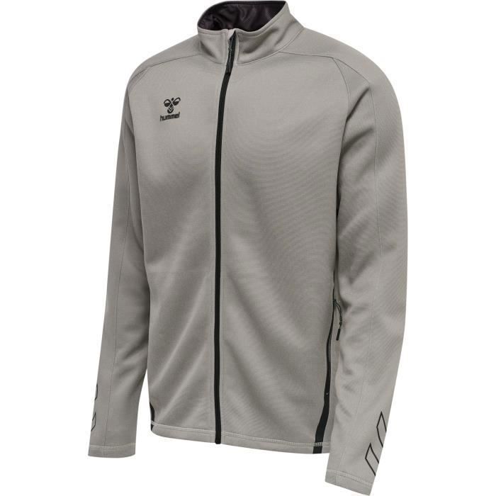 Hummel Cima XK Zip-Up Track Jacket - Grey - Size S - Men's - Long Sleeves - Multisport - Breathable