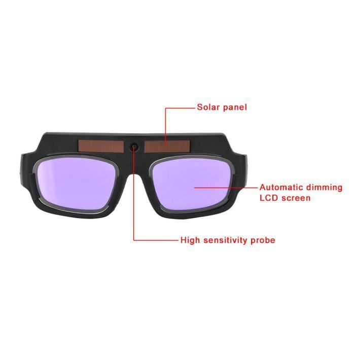 Gafas de seguridad para soldadura ARAMOX, gafas de protección solar con oscurecimiento automático para soldadura.