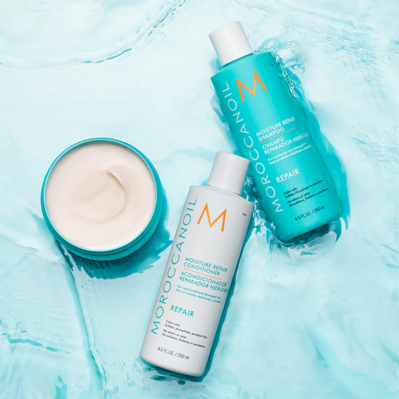Shampoo reparador Moroccanoil para cabelos quimicamente danificados