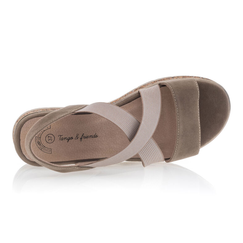 Brune sandaler / sko med åpen tå til dame