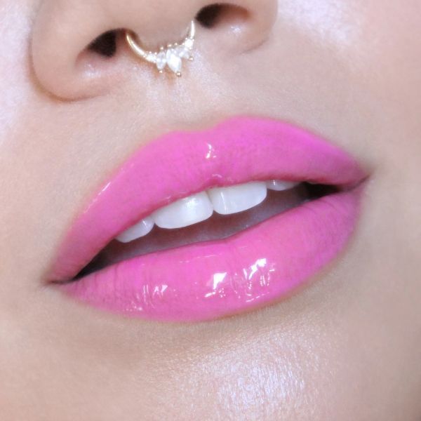 Glisten Cosmetics - Brillo labial rosa intenso Glis Gloss