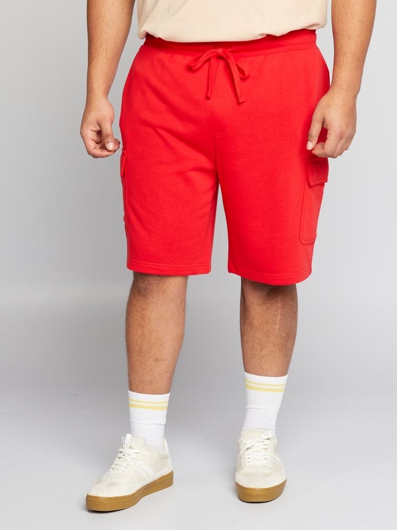 Bermudashorts met klepzakken - rood