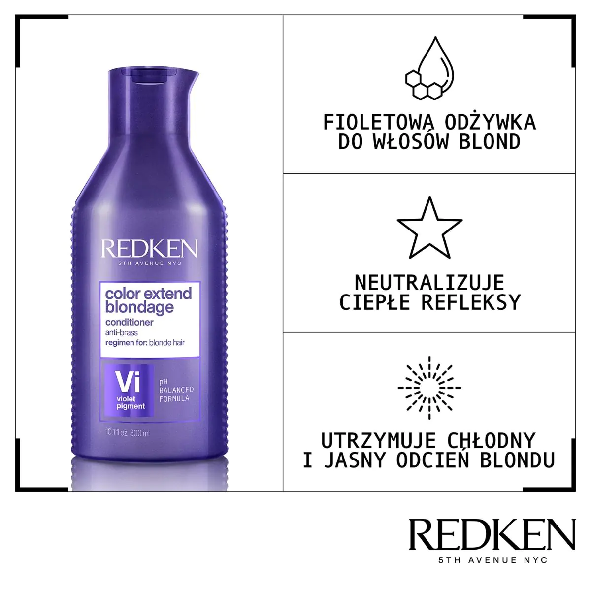 Redken Color Extend Blondage Odżywka do włosów, 300 ml