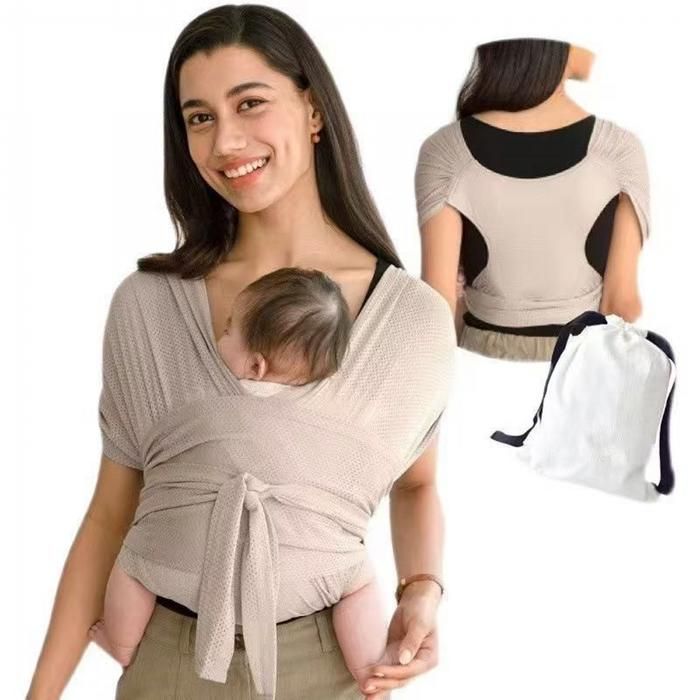 Portabebés tipo fular para recién nacidos y niños pequeños, portabebés unisex con anillas ajustables, ergonómico, cómodo y seguro.
