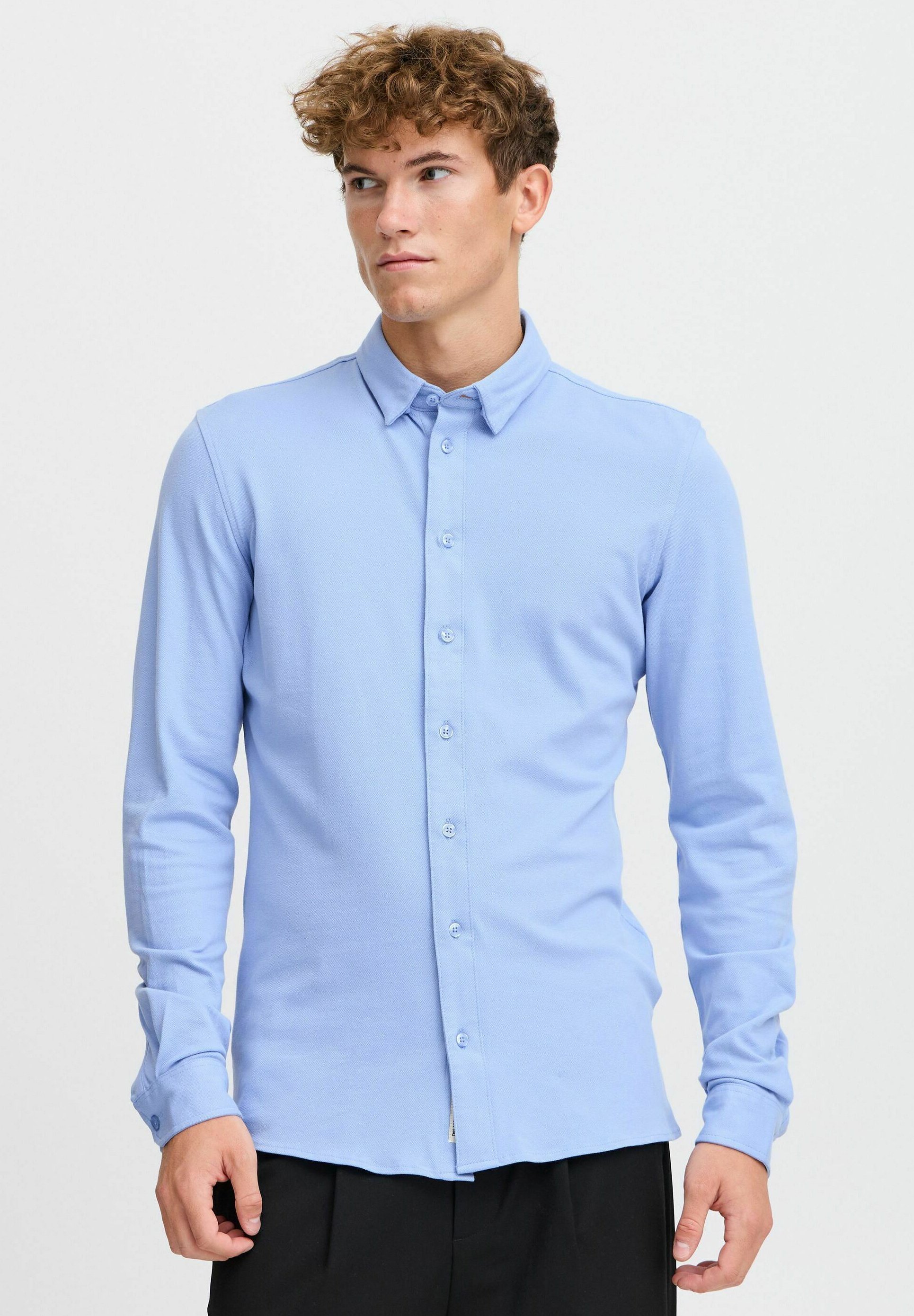 Casual Friday CFARTHUR LS BU jersey piquet - Maglia - bel air blue