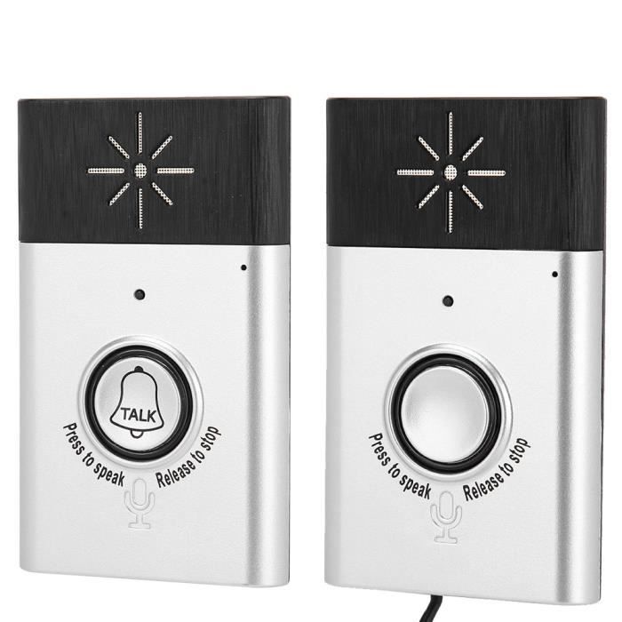 Sistema de intercomunicación inalámbrico portátil de 2,4 GHz con doble voz y conector DIN.