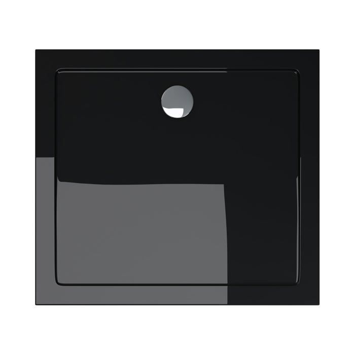 Plato de ducha rectangular de acrílico negro doporro 90x100 Faro2 90x100x4cm