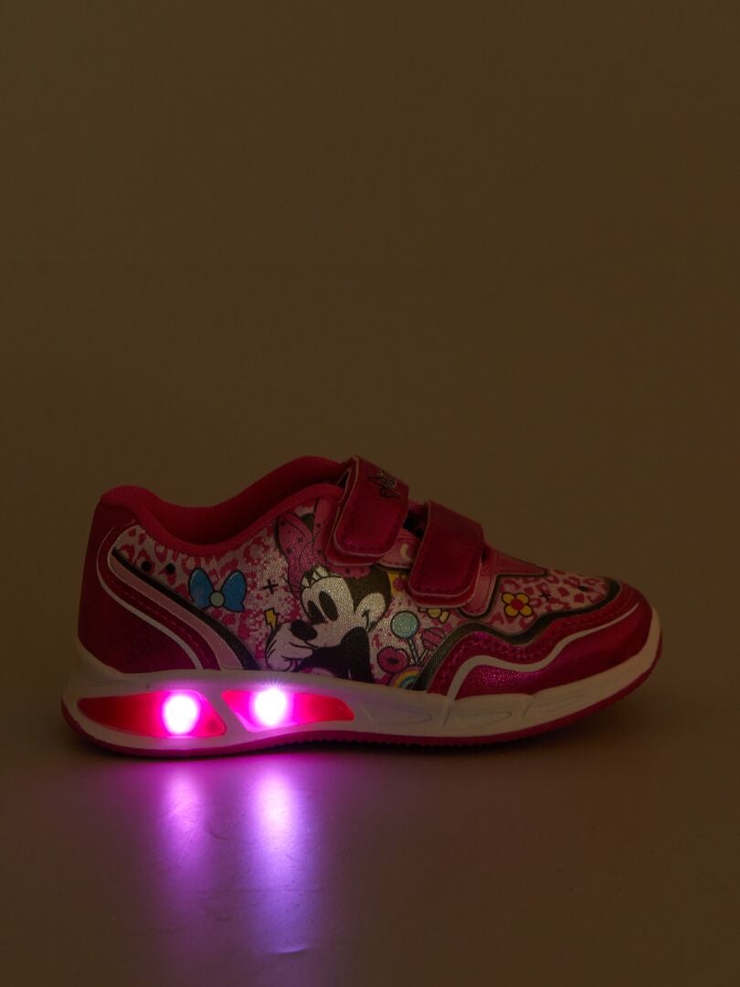 Lichtgevende 'Minnie' sneakers - fuchsia