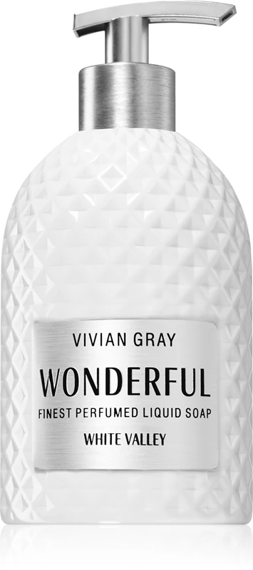 Sabonete líquido de luxo para mãos Vivian Gray Wonderful White Valley
