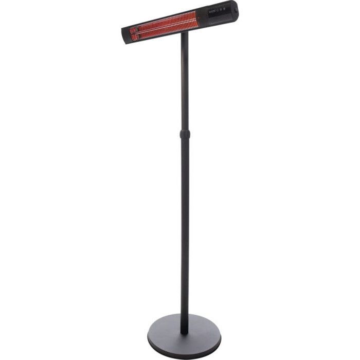 Sunred Chauffage sur Pied 2500 W Noir Patio Jardin Balcon Terrasse Extérieur 428808