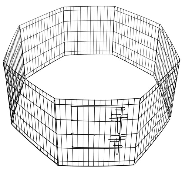 Kojec dla zwierząt metalowy wybieg klatka dla psa 155x61 cm