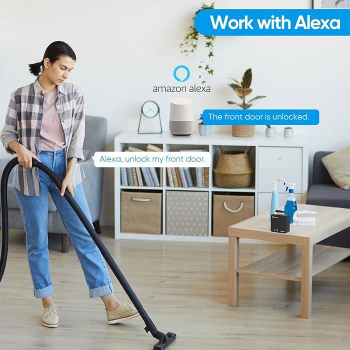 WELOCK WIFIBOX3 Passerelle Bluetooth Intelligente pour déverrouiller la Serrure Connectée et se connecter à Alexa