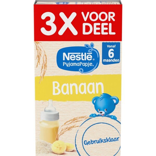 Nestlé Baby 6+M Banaan Pyjamapapje<br>3 x 250ml