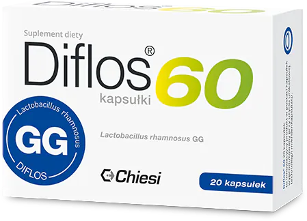 Diflos 60, Suplement diety zawierający żywe kultury bakterii, Kapsułki