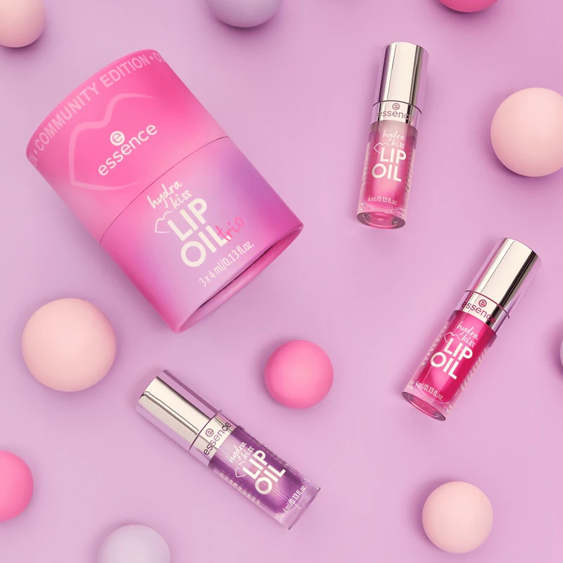 essence Hydra Kiss lūpu eļļas trio lūpu komplekts