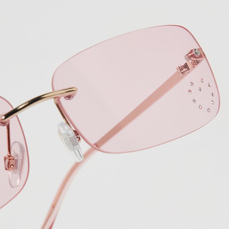 Cat-Eye-Sonnenbrille – Schwarz