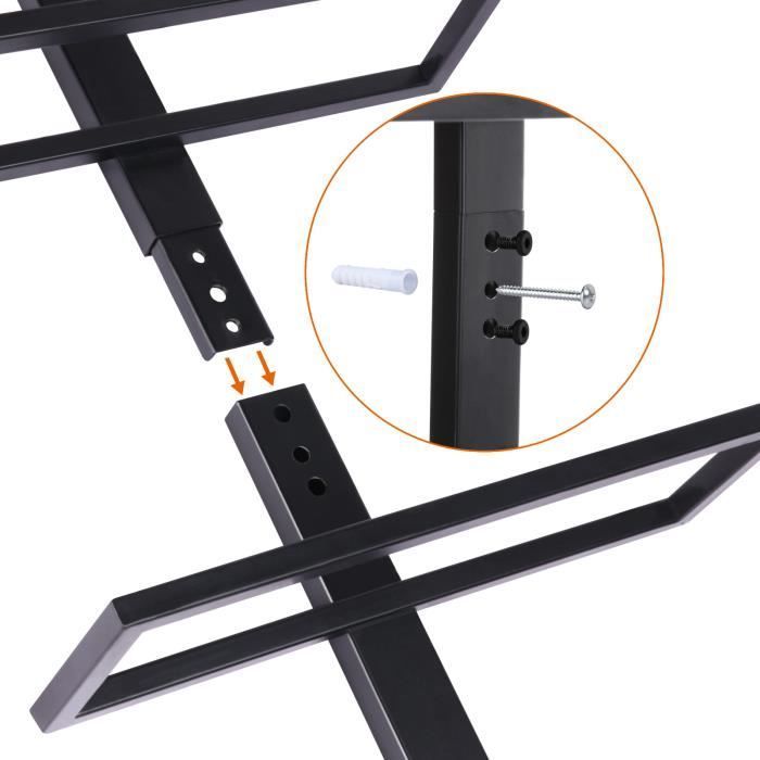 Yaheetech Metal Wall-Mounted Wine Rack for 10 Bottles, Wine Cellar, Restaurant, Home, 126cm, Black