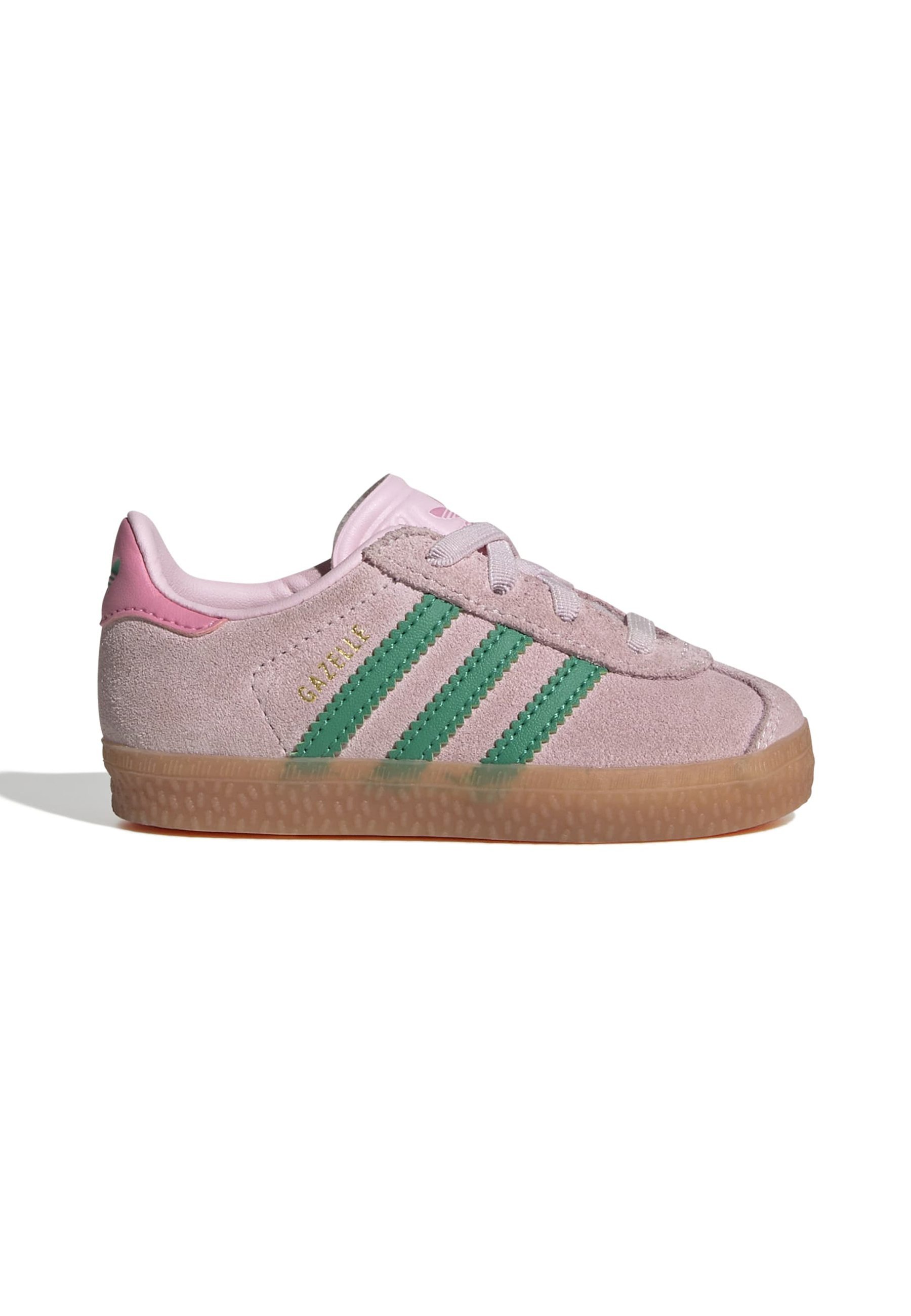 adidas Originals GAZELLE COMFORT CLOSURE LACETS ÉLASTIQUES ENFANT - Baskets - rose clair vert court rose bonheur