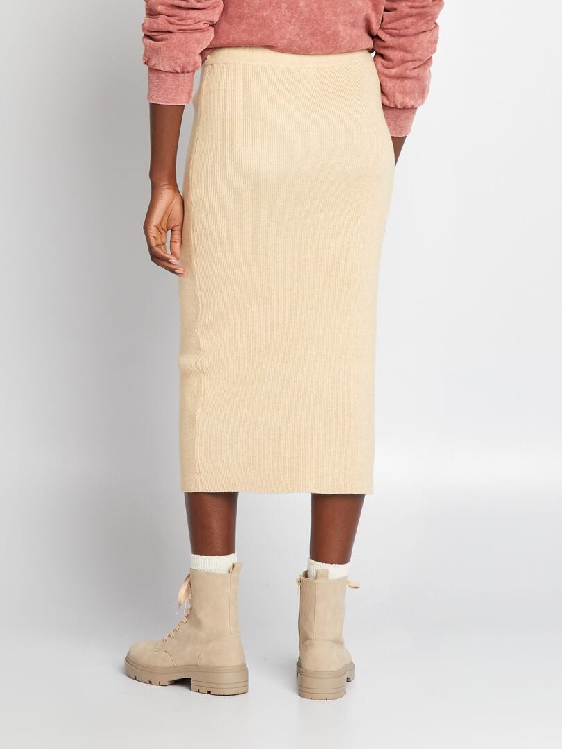 Midi rok - BEIGE