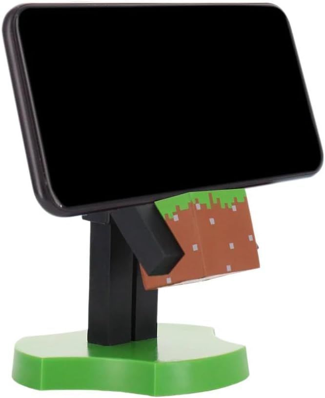 Figura de Enderman de Minecraft - EXQUISITE GAMING - Cable Guys - Soporte para auriculares, smartphone o accesorios pequeños - 11 cm