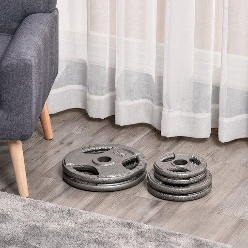 Homcom A91-137 6-teiliges Gewichtsscheiben-Set