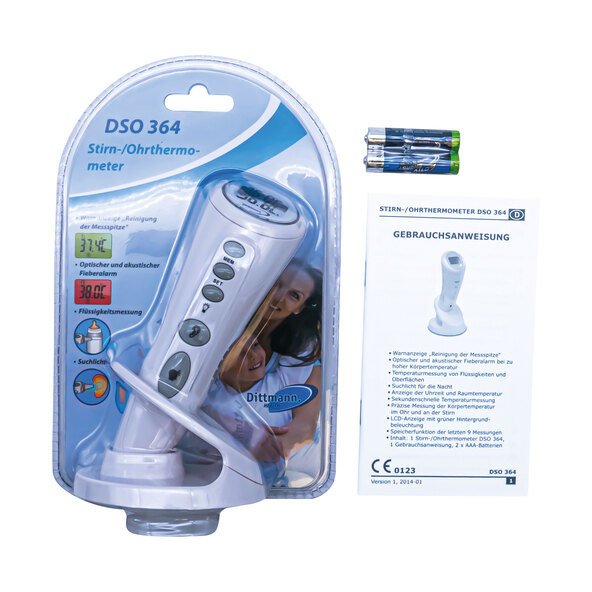 Infrared forehead/ear thermometer
