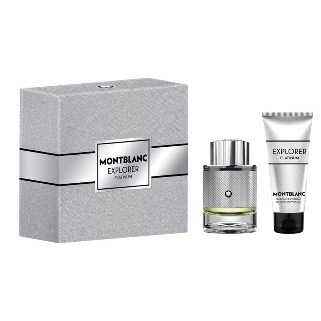 Montblanc Explorer sada vôní: Montblanc Explorer Platinum Eau de Parfum 60 ml + sprchový gél 100 ml – 1 kus