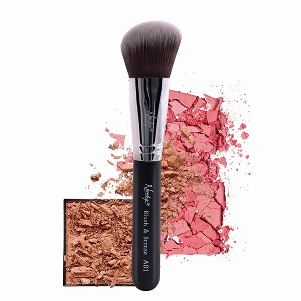 Nanshy Blush & Bronze Kabuki Make-up-Pinsel (Onyx Black)