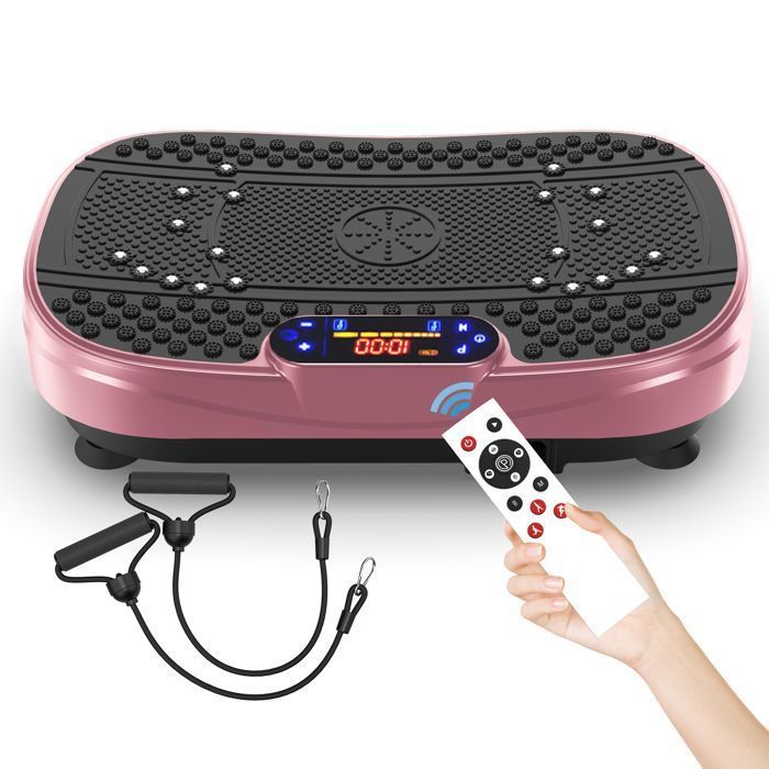 Plateforme Vibrante ,HJKJYX, 120 Niveaux, avec Télécommande,pour Le Renforcement et la Mise en Forme des Muscles