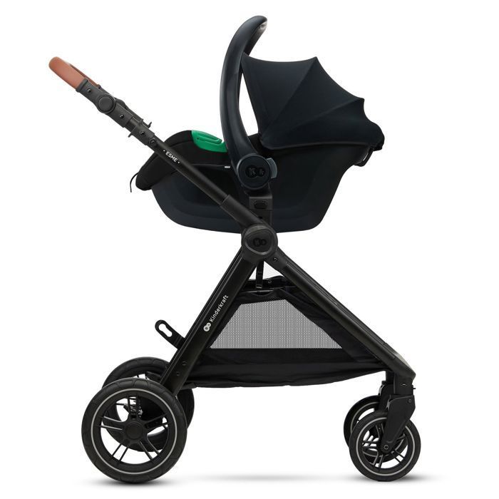 Seggiolino auto Kinderkraft MINK PRO 2 I-SIZE 40-87 cm i-Size ultraleggero ERGO PAD capottina regolabile Sistema da viaggio nero