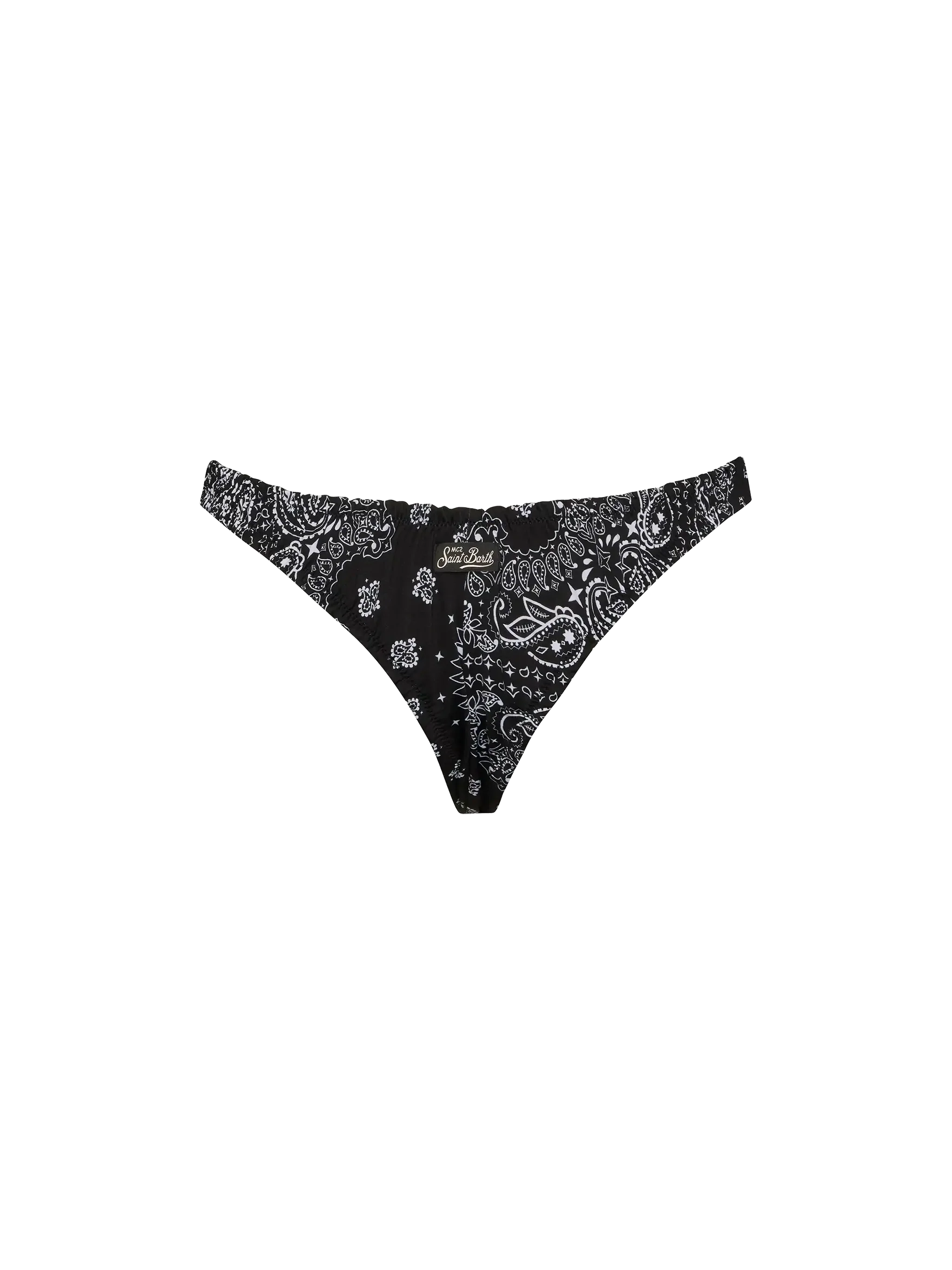 Braguitas de baño atrevidas con estampado de bandana de Nalu