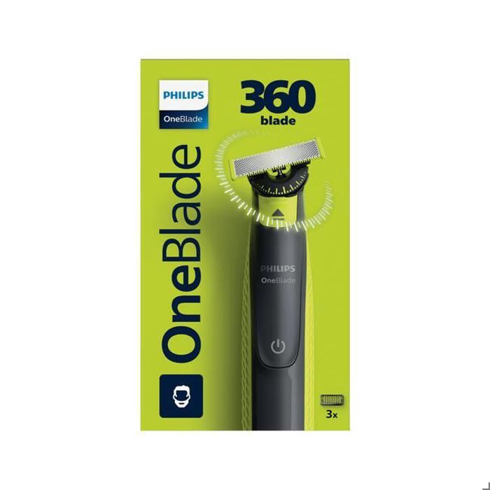 Rasoir Électrique - PHILIPS - OneBlade 360 QP2724/23 - 100% étanche - Autonomie 45 min - Lame durable