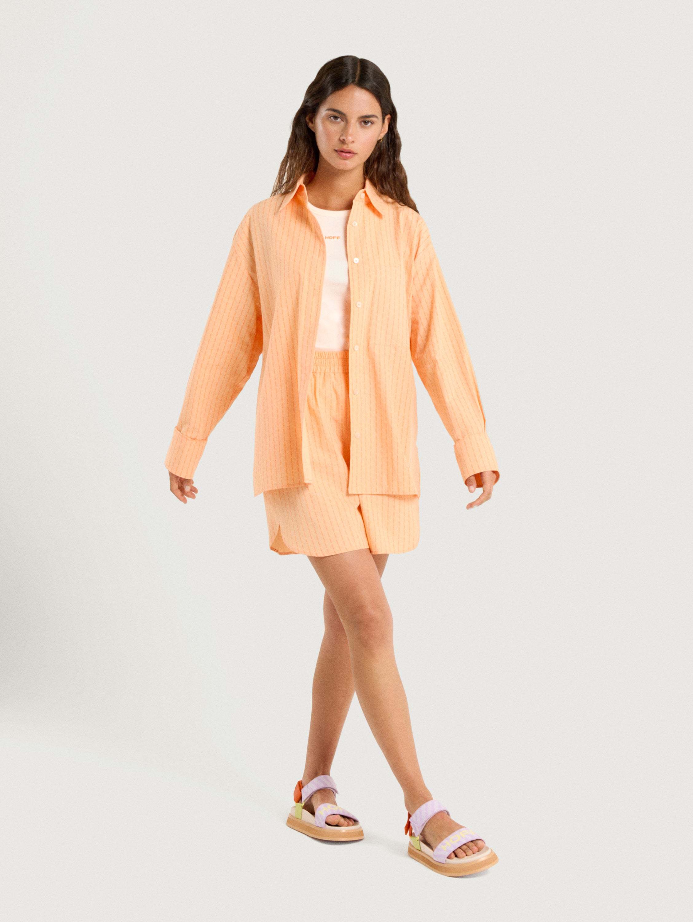 SHORT LOGO HOFF HAWAII NARANJA
